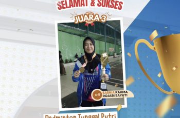 Juara 3 Badminton Tunggal Putri PORSENI MA Jawa Timur 2025