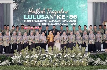MA Almaarif Singosari Haflah Tasyakur Lulusan ke-56, Dengan Penuh Prestasi